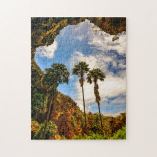 Makauwahi Cave Palm Trees, Kauai, Hawaii Jigsaw Puzzle