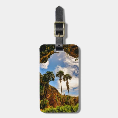 Makauwahi Cave Palm Trees Kauai Hawaii Luggage Tag