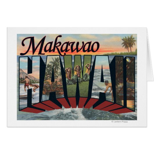 Makawao, Hawaii - Large Letter Scenes (Front Horizontal)