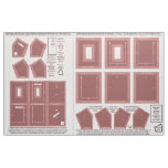 make 2 washable fabric no sew marsala photo frames