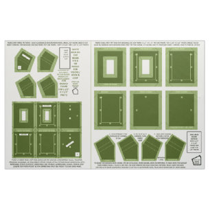 make 2 washable fabric no sew moss photo frames