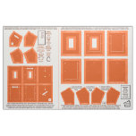 make 2 washable fabric no sew orange photo frames