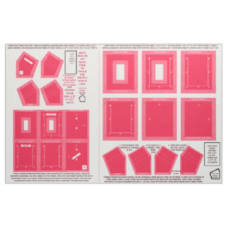 make 2 washable fabric no sew salmon photo frames