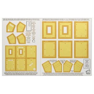 make 2 washable fabric no sew yellow photo frames