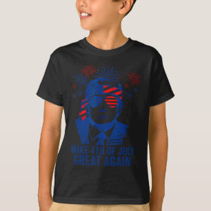 Make 4th Of July Great Again Men American Flag Fun T-Shirt