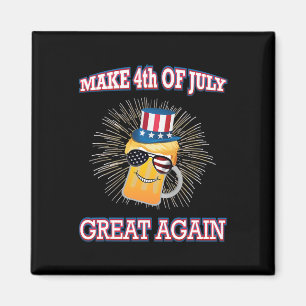 Make 4th Of July Great Again Trump Uncle Sam Us Fl Magnet