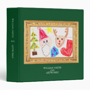 Make a Art book of Your Kid's ArtWorks Frame 3 Ring Binder