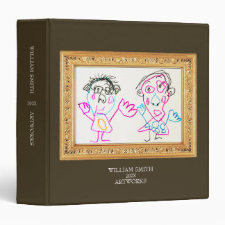Make a Art book of Your Kid's ArtWorks | Frame 3 Ring Binder