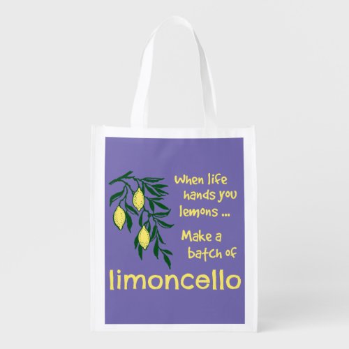 Make a Batch of Limoncello Lemon Liqueur Grocery Bag
