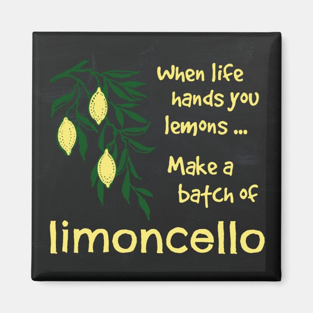 Make a Batch of Limoncello Lemon Liqueur Magnet (Front)