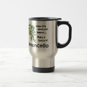 Make a Batch of Limoncello Lemon Liqueur Travel Mug