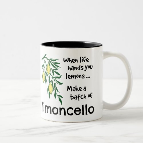 Make a Batch of Limoncello Lemon Liqueur Two_Tone Coffee Mug