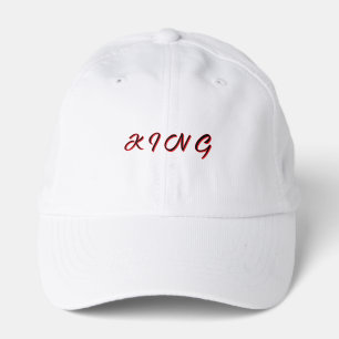 Make a bold KING-Hat Fashion Men White Color Piece Performance Cap