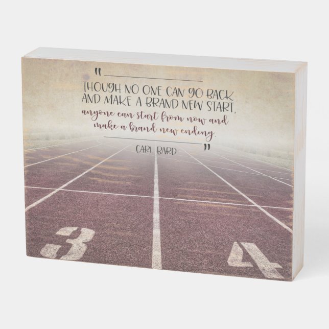 Make A Brand New Ending Wooden Box Sign (Angled Horizontal)