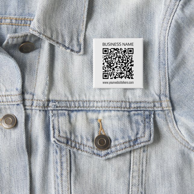 Make a Business QR Code Instantly & Editable Text Button (In Situ)
