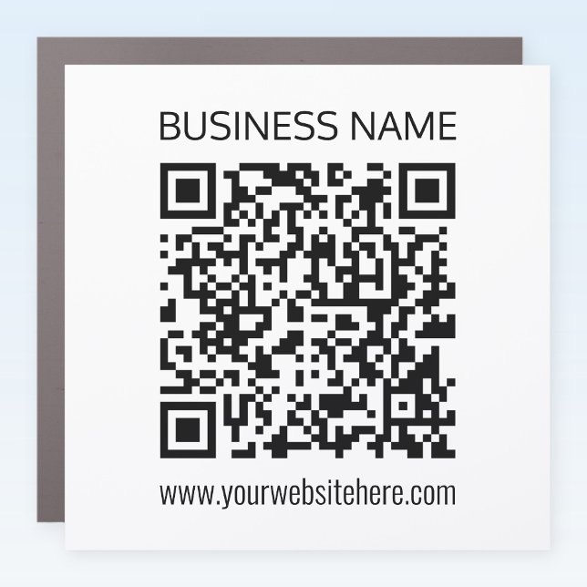 Make a Business QR Code Instantly & Editable Text Car Magnet (Creator Uploaded)