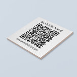 Make a Business QR Code Instantly & Editable Text Ceramic Tile<br><div class="desc">Easy to customize QR Code,  just enter your website address’s URL.</div>