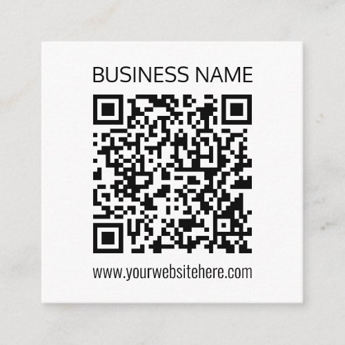 Make a Business QR Code Instantly  Editable Text Enclosure Card