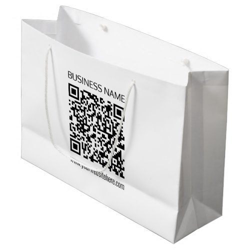 Make a Business QR Code Instantly  Editable Text Large Gift Bag