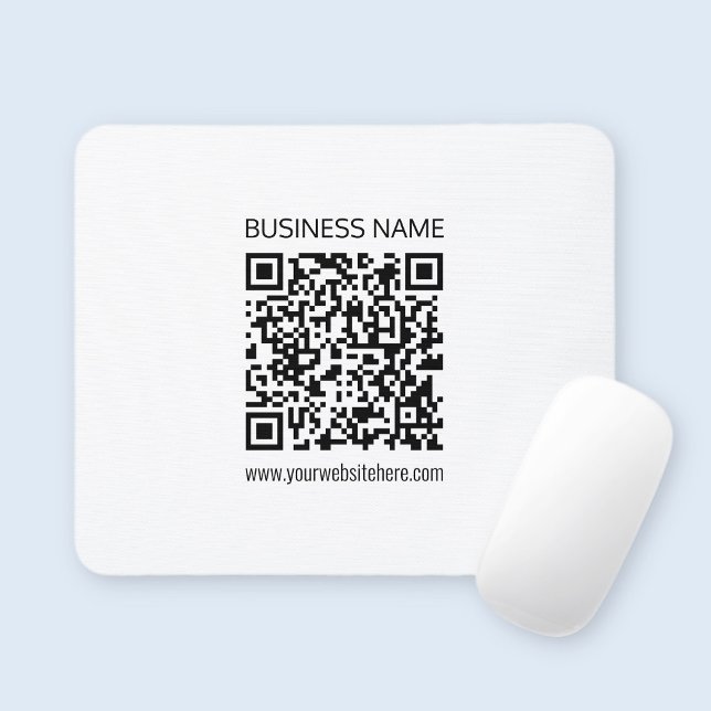 Make a Business QR Code Instantly & Editable Text Mouse Pad (Creator Uploaded)