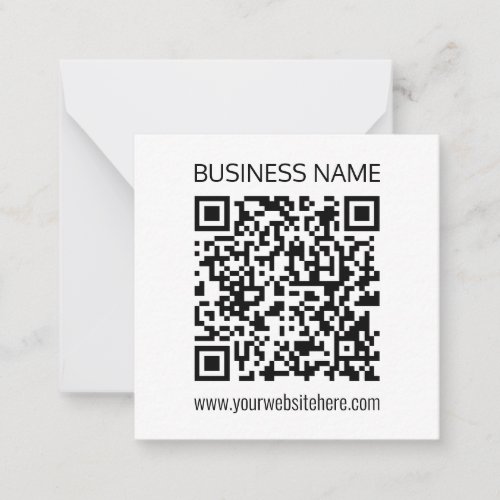 Make a Business QR Code Instantly  Editable Text Note Card