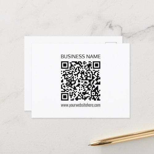 Make a Business QR Code Instantly  Editable Text Postcard