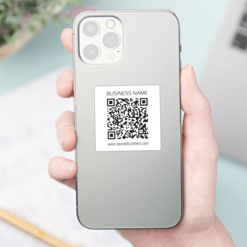 Make a Business QR Code Instantly  Editable Text Sticker