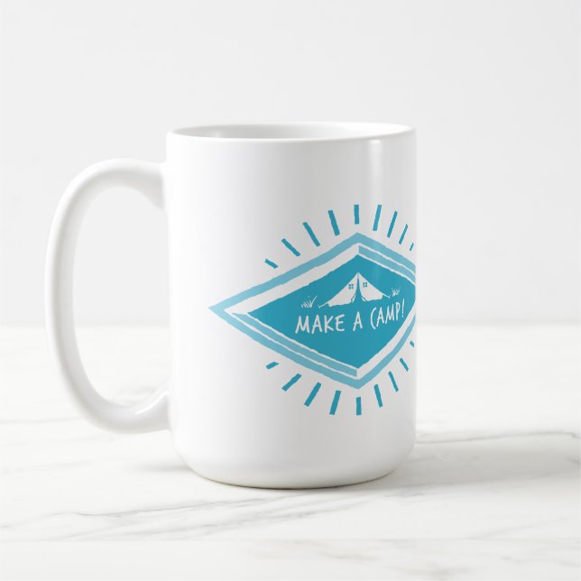 Make a Camp Mug – Camping Adventure Coffee Cup (Left)