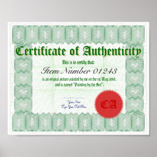 Best Certificate Of Authenticity Gift Ideas