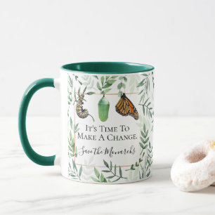 Make a Change Monarch Butterfly Conservation Mug