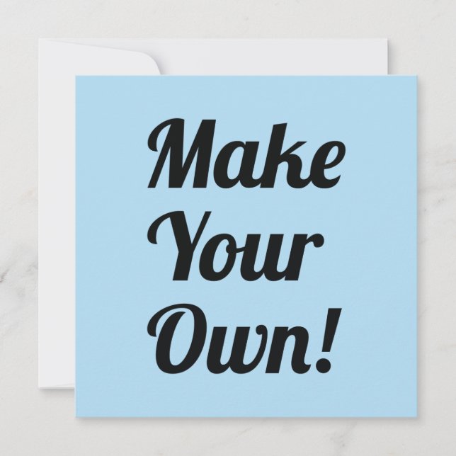 Make a Custom Printed Card (Front)