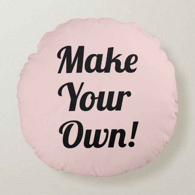Make a Custom Printed Round Pillow (Front)