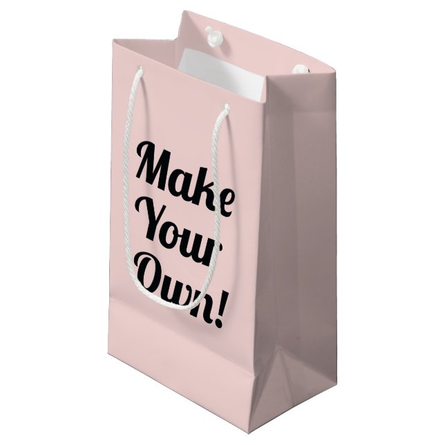 Make a Custom Printed Small Gift Bag (Front Angled)
