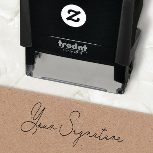 Make a Custom Signature Self-Inking Rubber Stamp