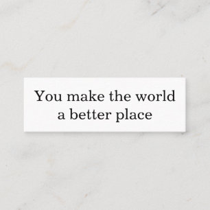 Make a difference calling card