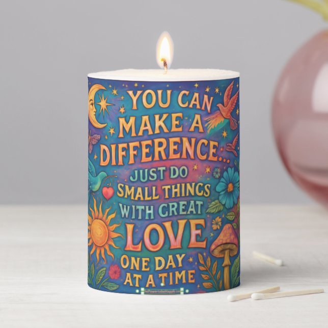 MAKE A DIFFERENCE GREAT LOVE CANDLE (In Situ)