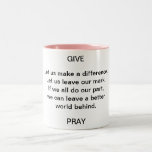 Make A Difference Mug at Zazzle