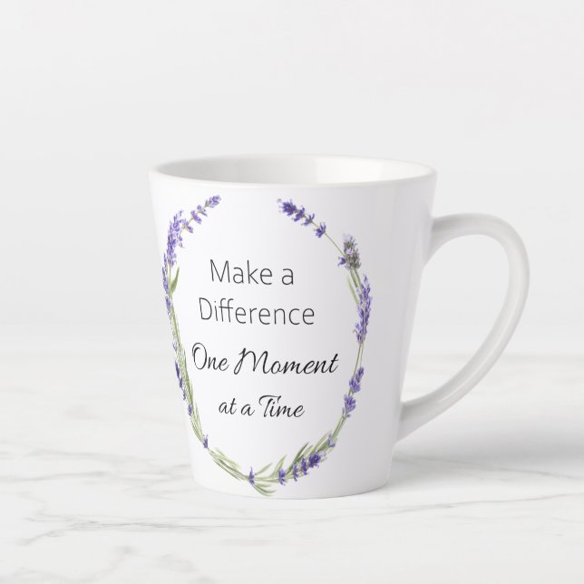 Make a Difference One Moment Latte Mug (Right)