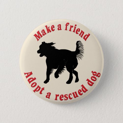 Make A Friend _ Mutts Button