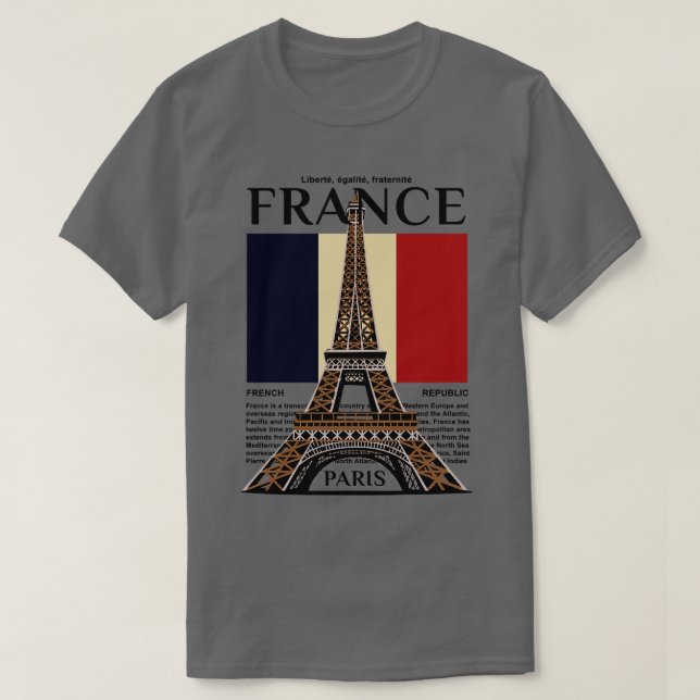 make a journey to France T-Shirt (Design Front)