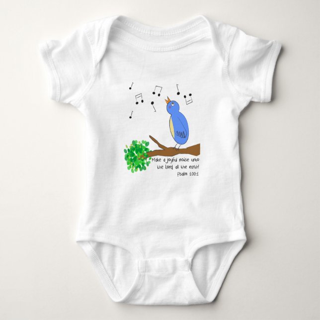 Make a Joyful Noise Baby Bodysuit (Front)