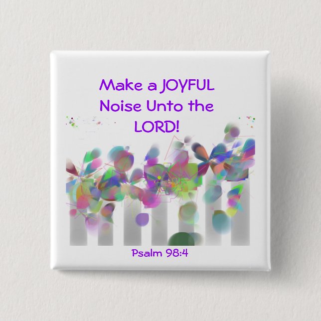 Make a joyful noise buttons (Front)