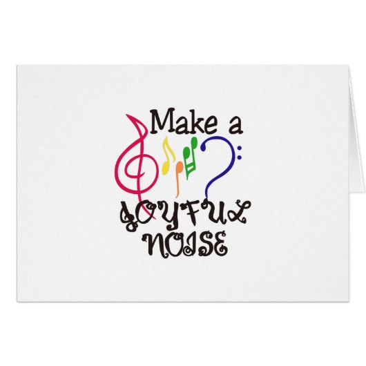 Make A Joyful Noise Cards (Front Horizontal)
