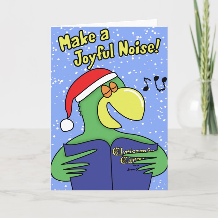 Make a Joyful Noise Christmas Card  Zazzle