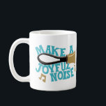 Make a Joyful Noise Handbell Ringers Players Coffee Mug<br><div class="desc">Show off your love of playing handbells or grab the perfect gift for your favorite handball ringer. An illustration of a handbell is accompanied by the message MAKE A JOYFUL NOISE in bold teal blue lettering.</div>