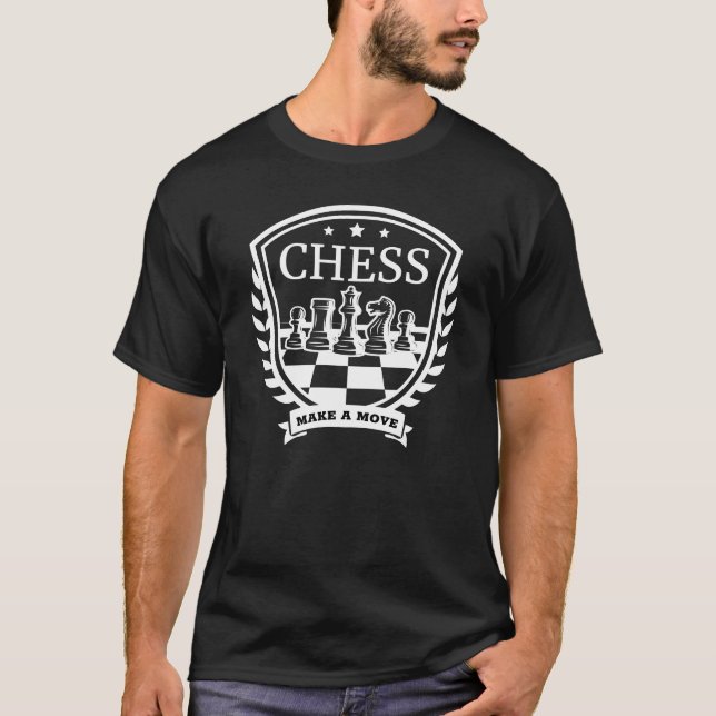 Make A Move: Chess Crest T-Shirt (Front)