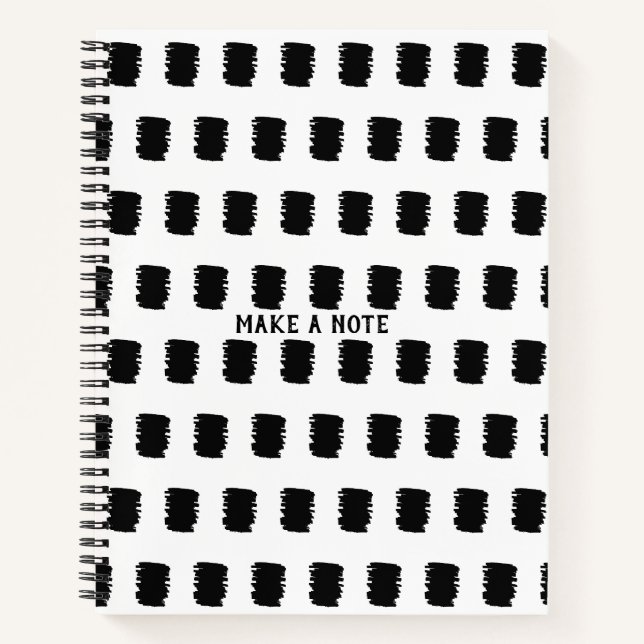 Make a note school or work Spiral Notebook (Front)