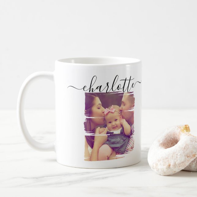 Make a Personalized Photo keepsake Coffee Mug (With Donut)