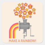 Make a rainbow! square sticker