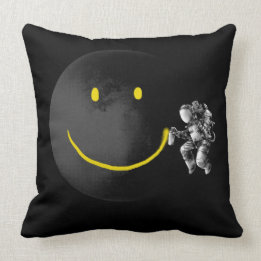 Make a Smile Throw Pillow